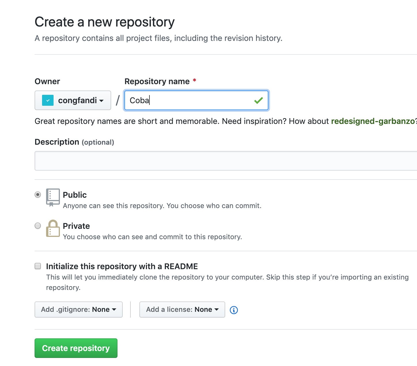 Upload project ke github