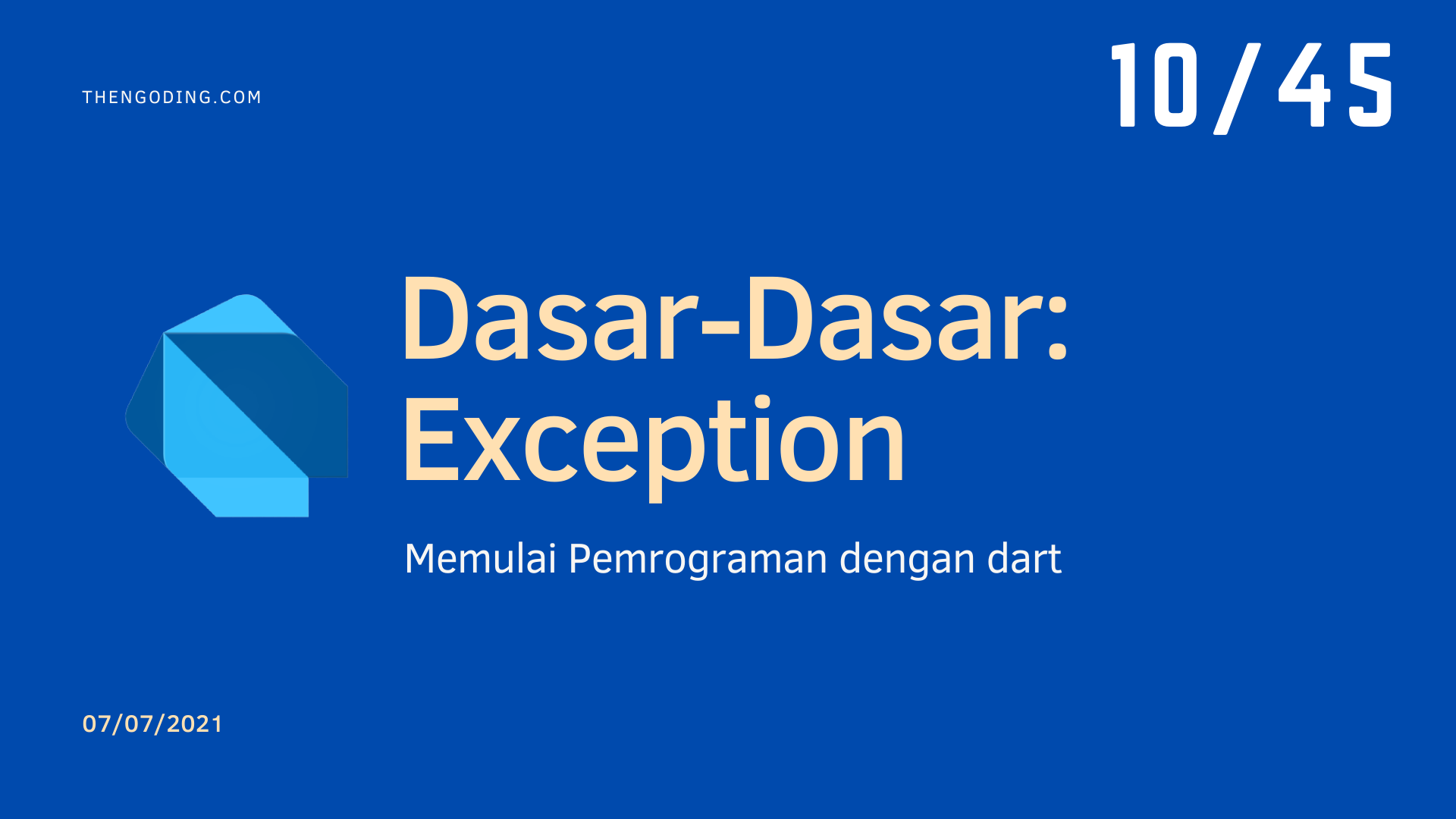 Dart Programming - Exception