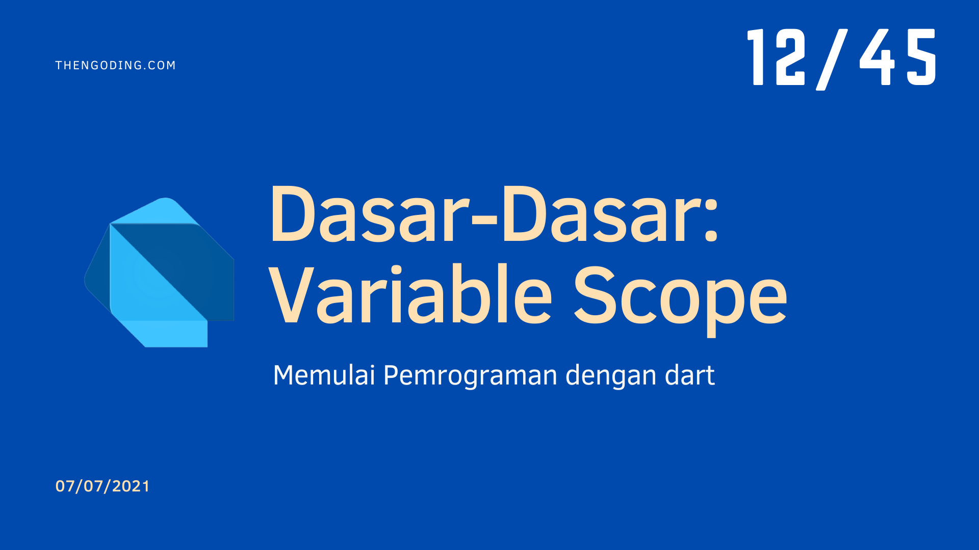 Dart Programming - Variable Scope