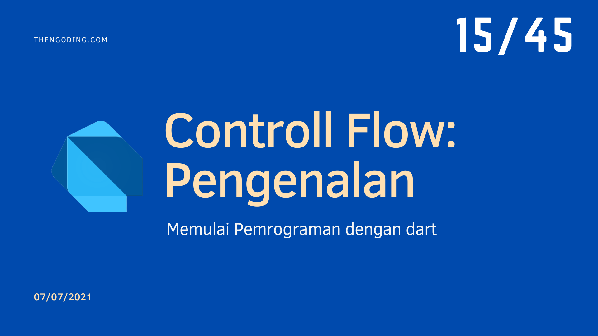Dart Controll Flow - Pengenalan