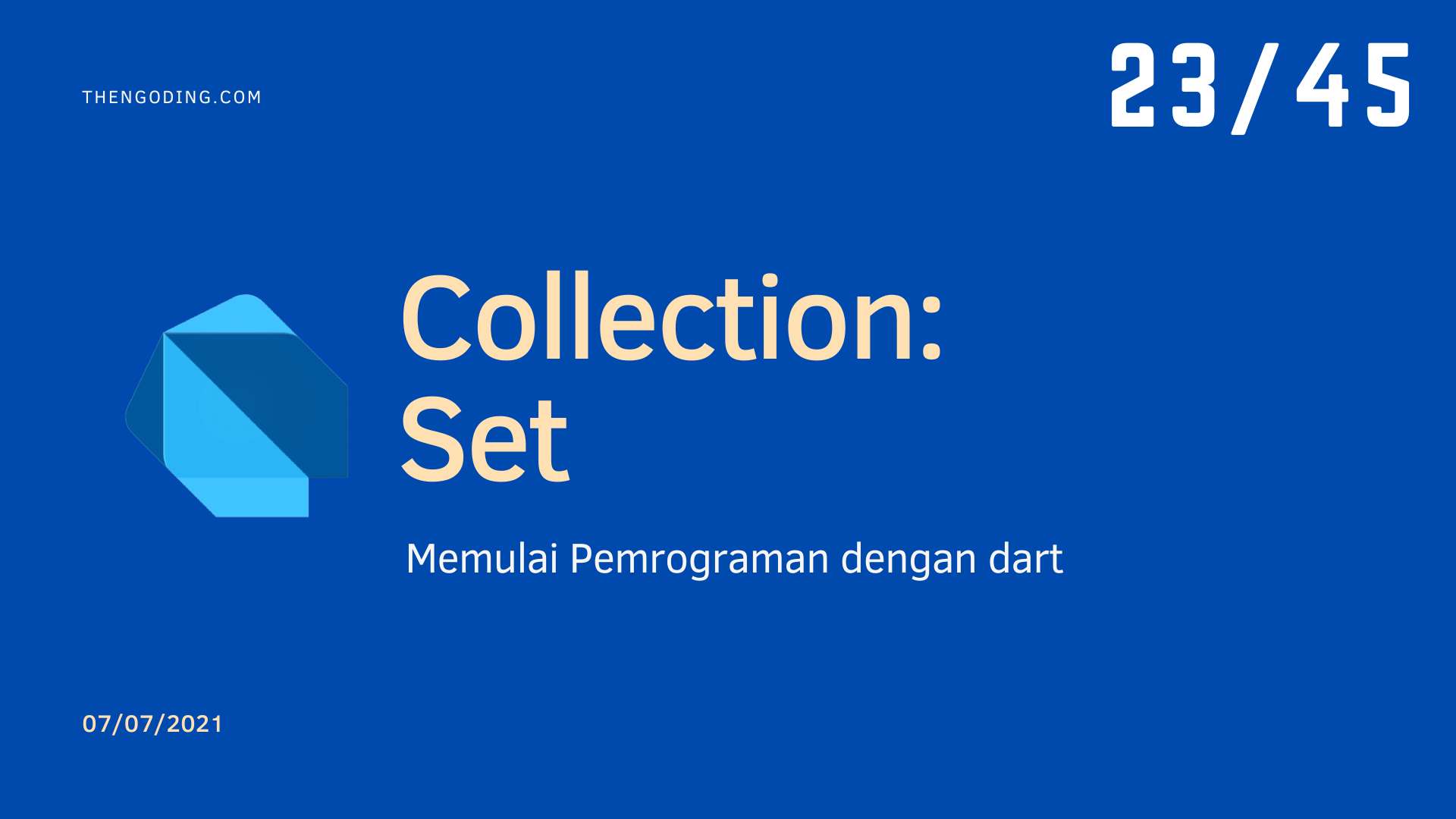 Collection pada dart - SET