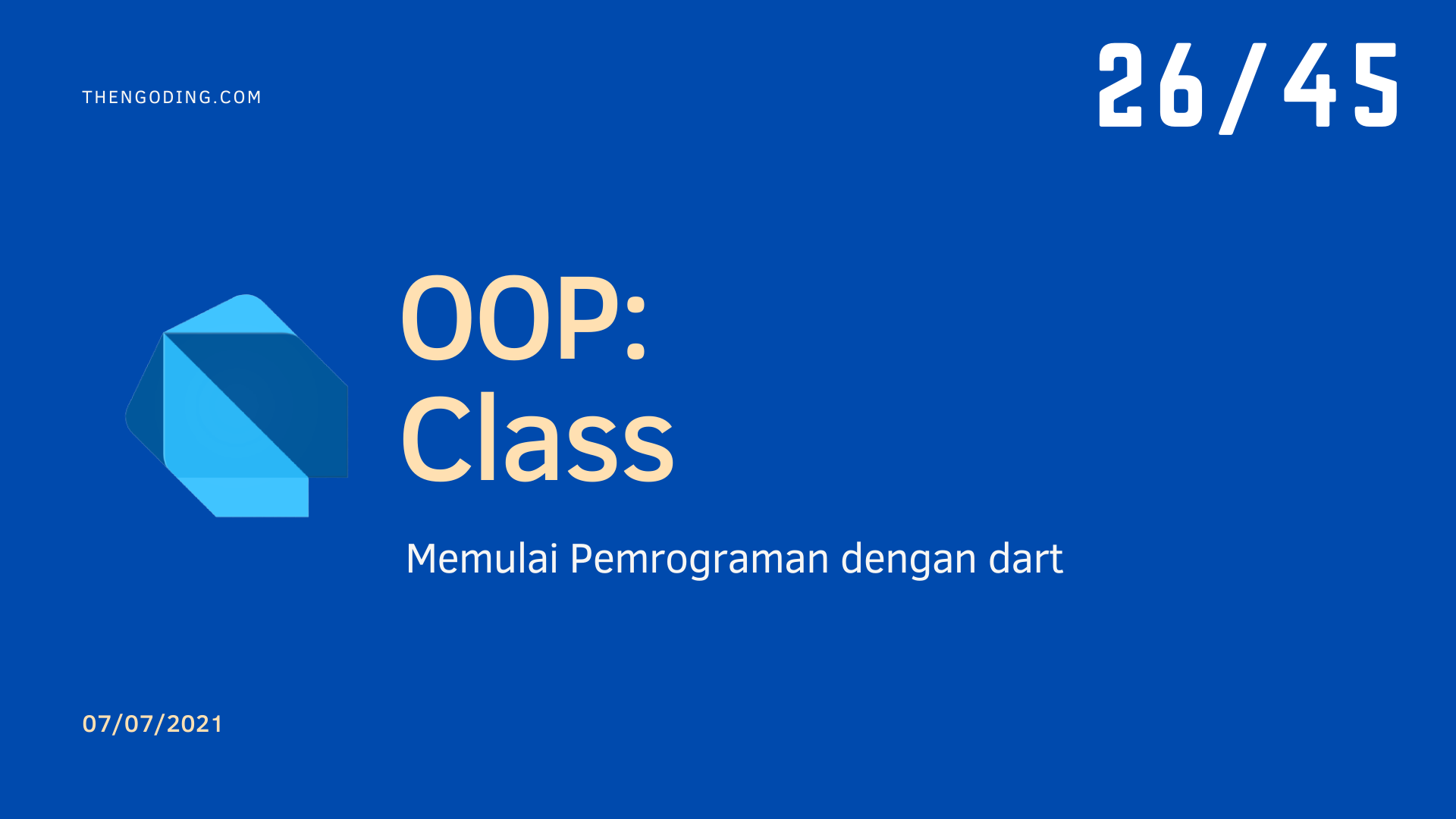 OOP Pada dart - Class