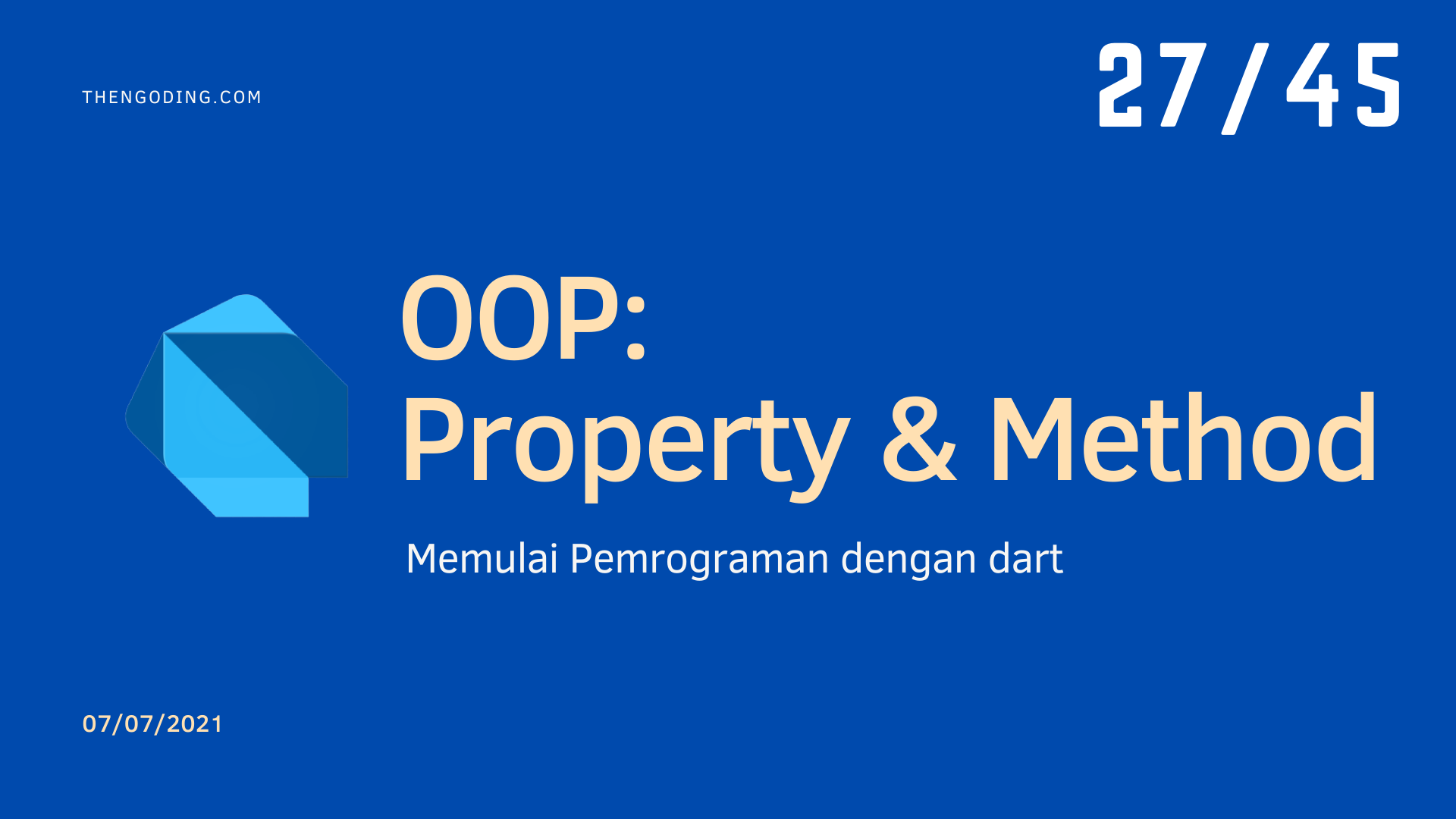 OOP Pada dart - Properti dan method