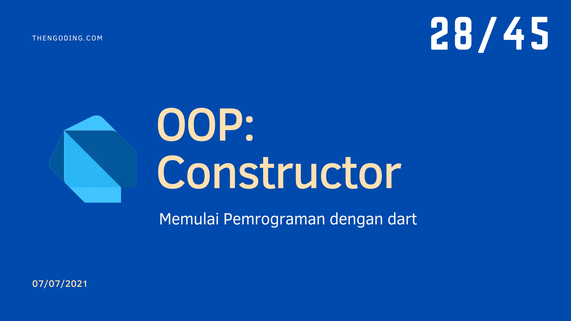 OOP Pada dart - Constructor