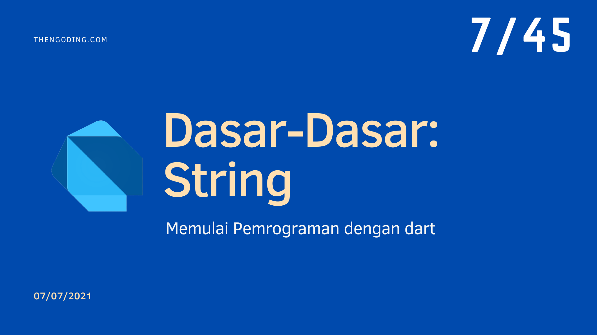 Dart Programming - Strings